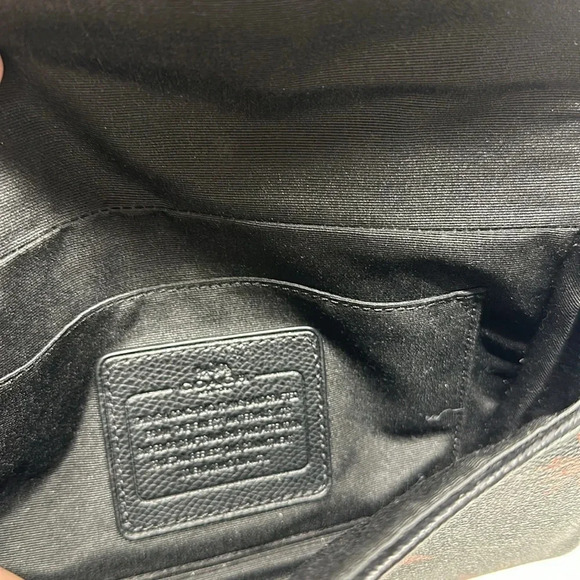 Coach Star C Mini Ruby Crossbody Purse Bag Leather Brown Black Silver F35889 - Picture 10 of 12